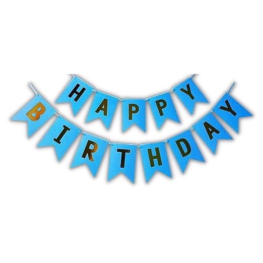 Blue First Birthday Decorations for Boys, Kids - 1st Birthday Decorations for Boys - 1st Birthday Theme Decoration Combo - 1st Birthday Party Supplies for Boys