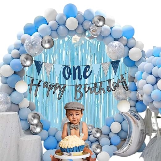 First Birthday Theme Decoration for Boys, 1st Birthday Decorations for Boys , 1st Birthday Supplies for Birthday