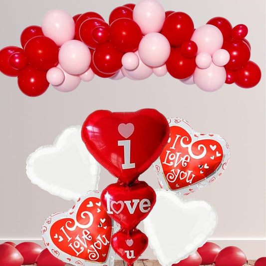 Valentines Decorations for Couples, Love Theme Decorations, I love you decorations for couples, heart balloon bouquet