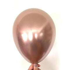 50Pc Rose Gold Chrome Balloons | Birthday Decoration Items | Party props | Anniversary Decoration Items | Rose Gold Balloon Decoration