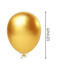 50Pc Gold Chrome Balloons | Birthday Decoration Items | Gold Party props | Gold Anniversary Decoration Items | Gold Balloons decor