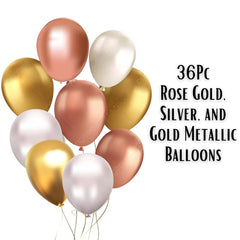 House of Banter Bride to Be Party Decoration Combo: 41pc Set with Sash, Banner, 2 Fairy Lights, Rose Gold champagne balloon and Metallic Balloons ( Bridal Shower Theme Decoration Set )