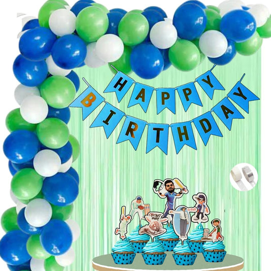 Cricket Theme Birthday Decoration for Boys, Kids Party, Adults - Sports Theme Birthday Decoration - Cricket Birthday Decorations, Cricket Party Supplies for Birthday Decorations