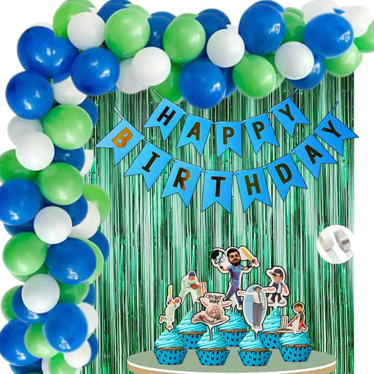 Cricket Theme Birthday Decoration for Boys, Kids Party, Adults - Sports Theme Birthday Decoration - Cricket Birthday Decorations, Cricket Party Supplies for Birthday Decorations