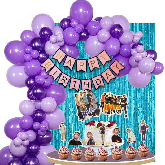 BTS Theme Birthday Decorations for Girls, Boys, Kids Party, Adults - BTS Birthday Decorations for Boys, Girls - BTS Party Supplies for Birthday Decorations