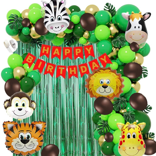 Jungle Theme Birthday Decorations for Boys, Girls, Kids Party- Animal Theme Birthday Decorations, Jungle Birthday Decorations