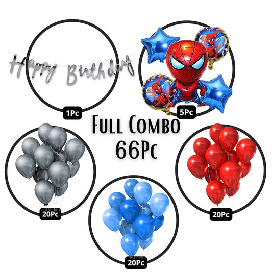 Spider Theme Birthday Decorations for Boys, Kids Party, Girls - Cartoon Birthday Decorations, Spider Birthday Party Supplies