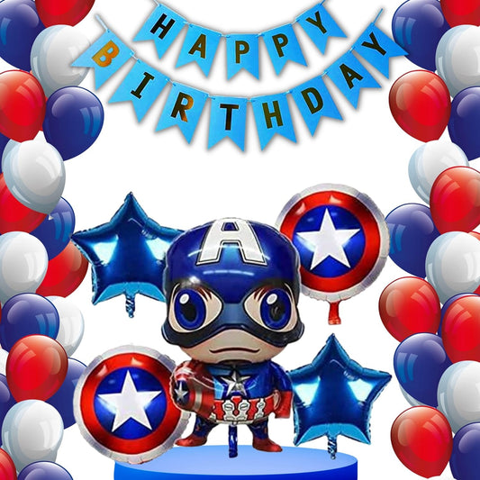 Avenger Superhero Birthday Party Pack of 66Pc for Birthday Party Decoration/ Birthday decoration for boys / Birthday Party for Kids