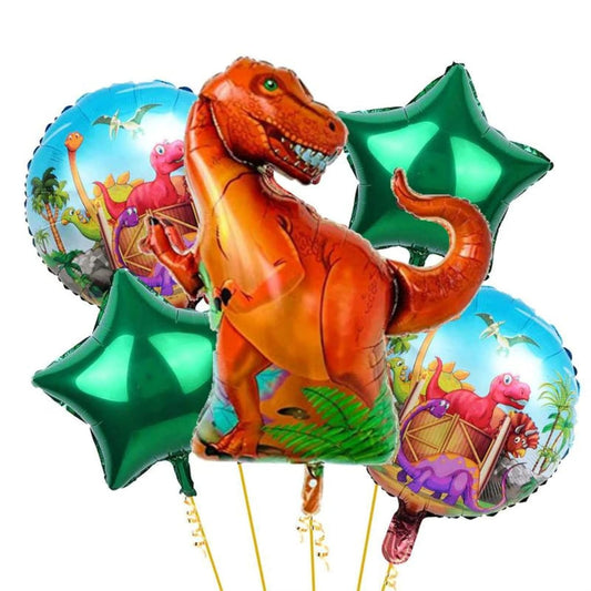 Scary Dinosaur Birthday decoration pack of 5pc for kids | Scary Dinosaur Decoration for Girls/Boys/Kids Party)